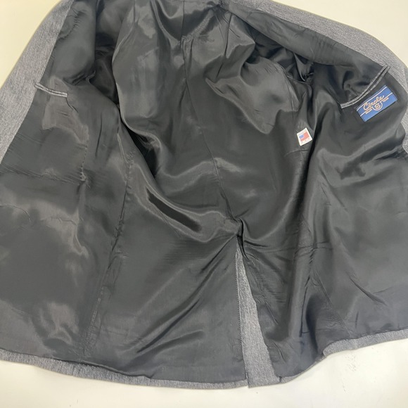 Circle S Blazer Mens 42L Gray Western Sport Coat Jacket Made USA Rodeo Cowboy - Picture 12 of 16